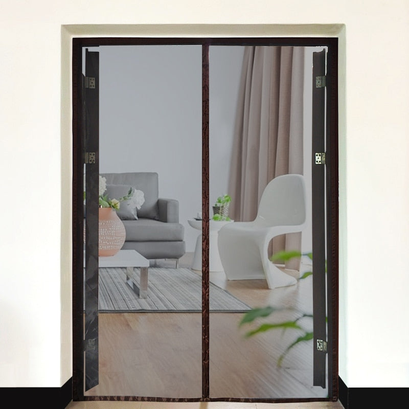 Magnetic Screen Door Curtain Anti-Mosquito Net Fly Insect Screen Mesh Automatic Closing Custom Size Easy Installation