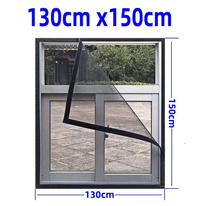 Insect Window Screen Mesh,Indoor Anti Fly Curtain Tulle Summer Invisible Anti-Mosquito Removable Washable Customize Screen Net