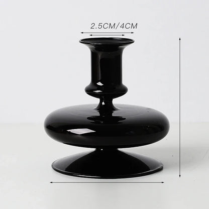 Nordic Glass candle holders, romantic Dinner home decoration, candlestick for birthday wedding, candle holder portavelas decor
