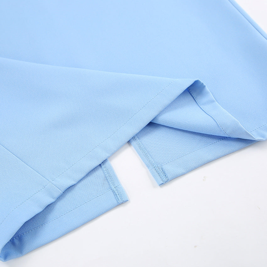 Summer Blue Bodycon Midi Dresses
