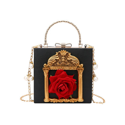 Fashion Women Pearl Design Chain Evening Party Clutch Bags