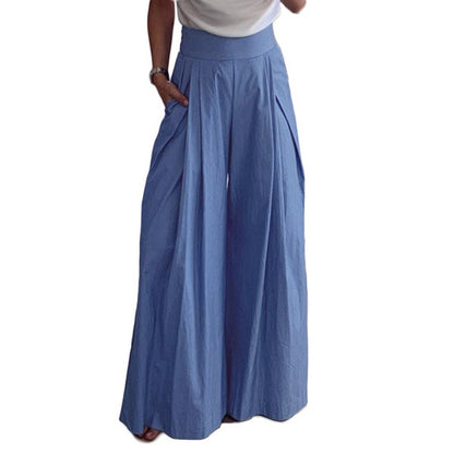 Casual High Waist Pocket Pants for Women