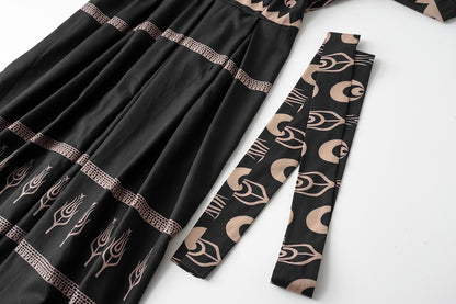 Vintage Summer Half Sleeves Women Midi Dresses