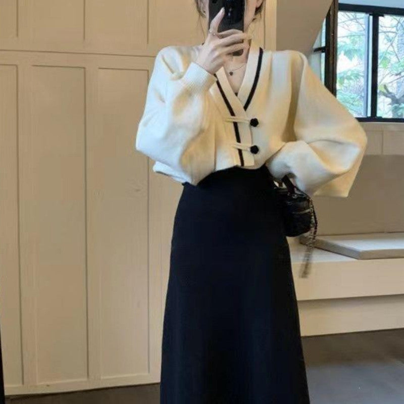 Vintage Short Knitted Tops for Women