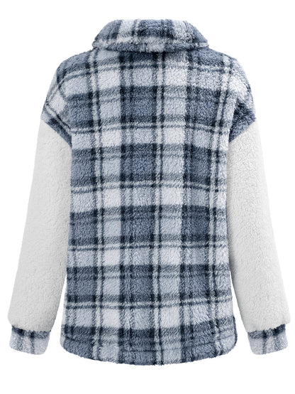 Fashion Turnover Loose Long Sleeves Overcoat