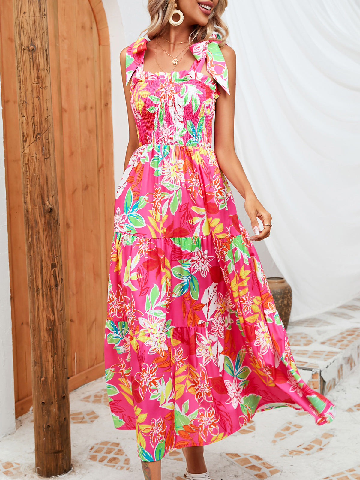 Casual Summer Straps Long Maxi Dresses