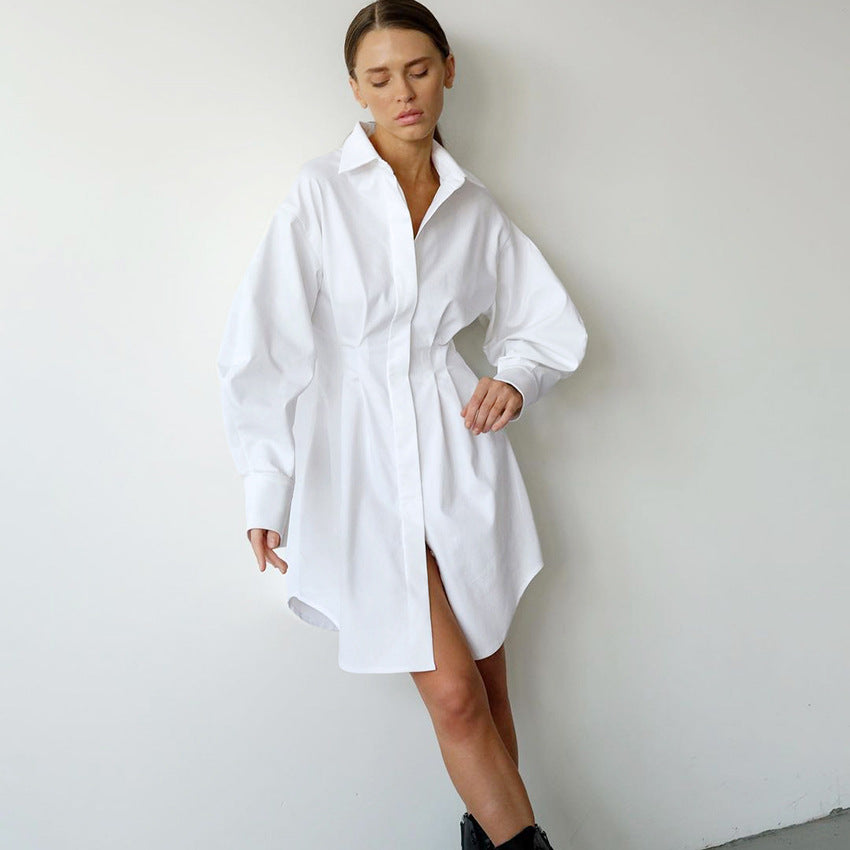 Vintage Women Long Sleeves Mini Dresses