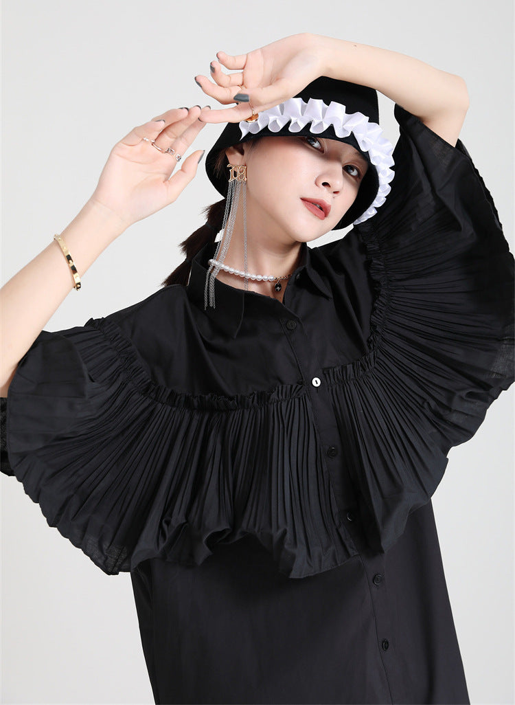 Casual Summer Irregular Designed Shirts Dresses