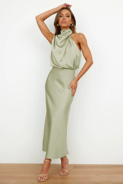 Fashion Stain Sleeveless Evening Dresses