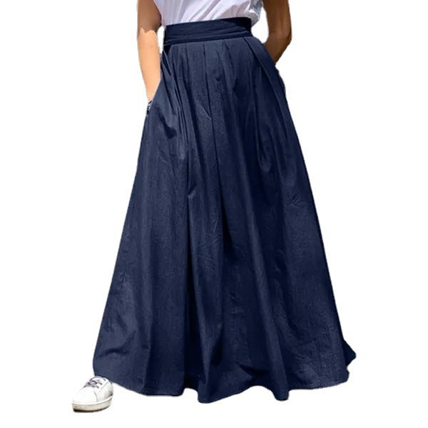 Casual High Waist Summer Long Skirts
