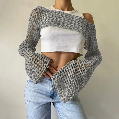 Casual Short Crochet Cover Ups