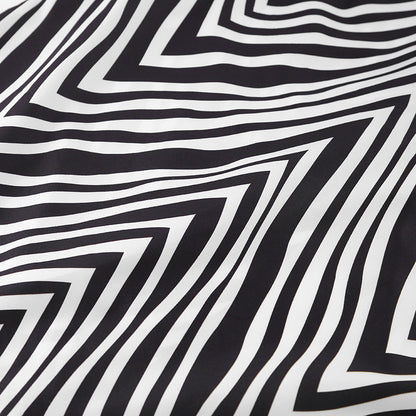 Fashion Black & White Stripes Two Pieces Suits for Women