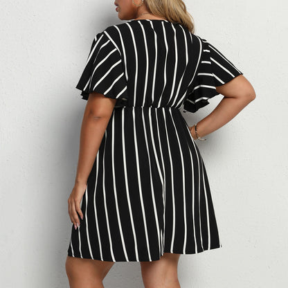 Casual Plus Sizes Boho Short Dresses