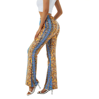 Sexy Elastic Waist Long Pants for Women