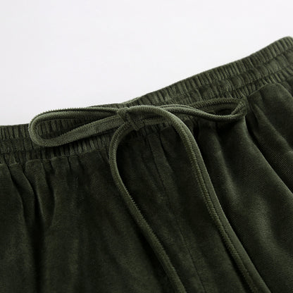 Casual Fashion Pleuch Hoodies & High Waist Pants Women Outfit Sets