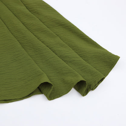 Vintage Designed Green Fall Mini Dresses