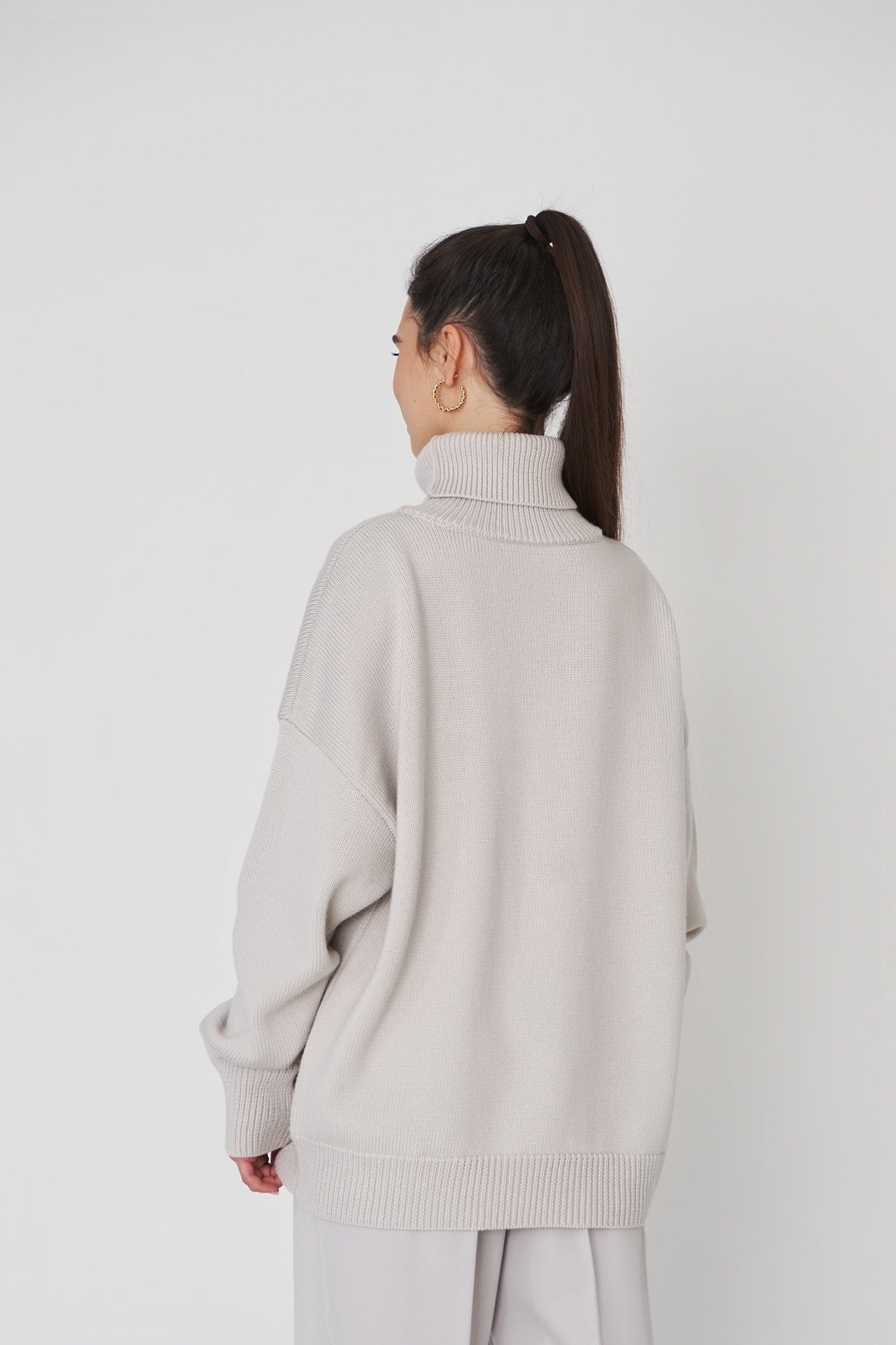 Classical High Neck Knitted Pullover Sweaters