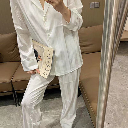 Causal Striped Summer Long Sleeves Homewear