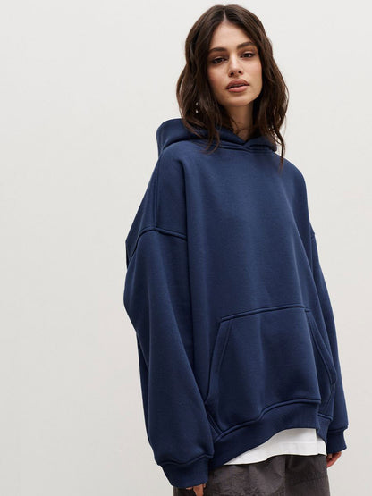 Casual Fall Winter Pockets Hoodies