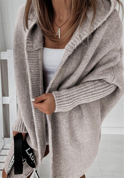Casual Women Knitted Sweaters with Hat