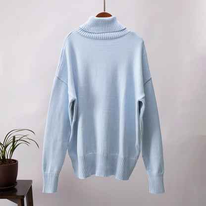 Classical High Neck Knitted Pullover Sweaters