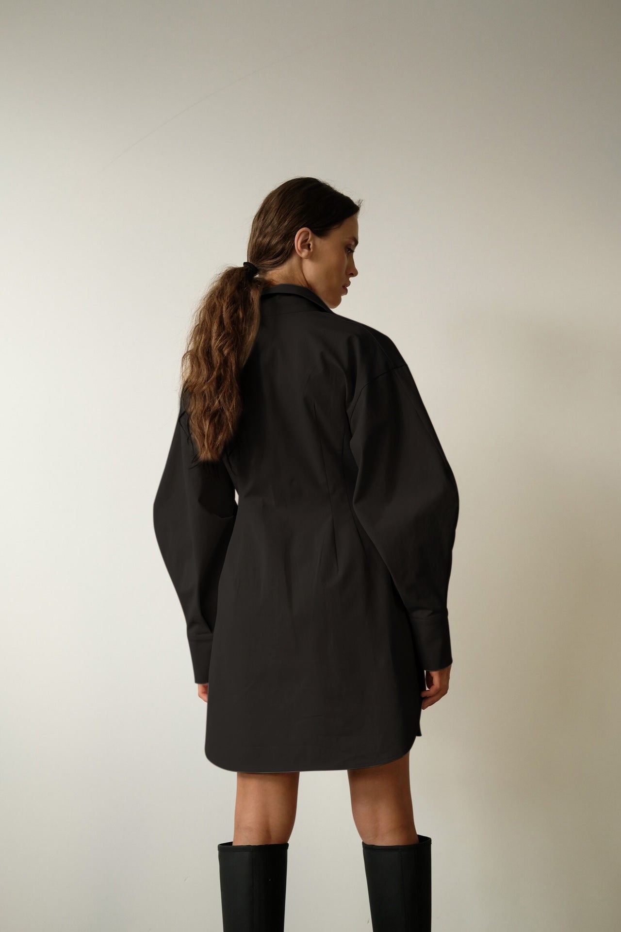 Vintage Women Long Sleeves Mini Dresses