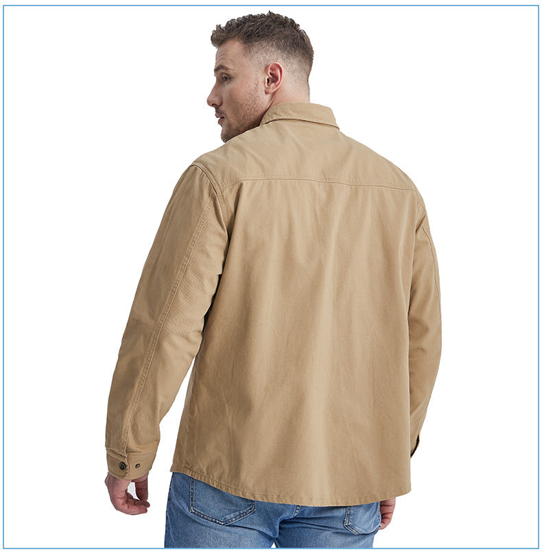 Casual Cotton Plus Sizes Long Sleeves Shirts for Men