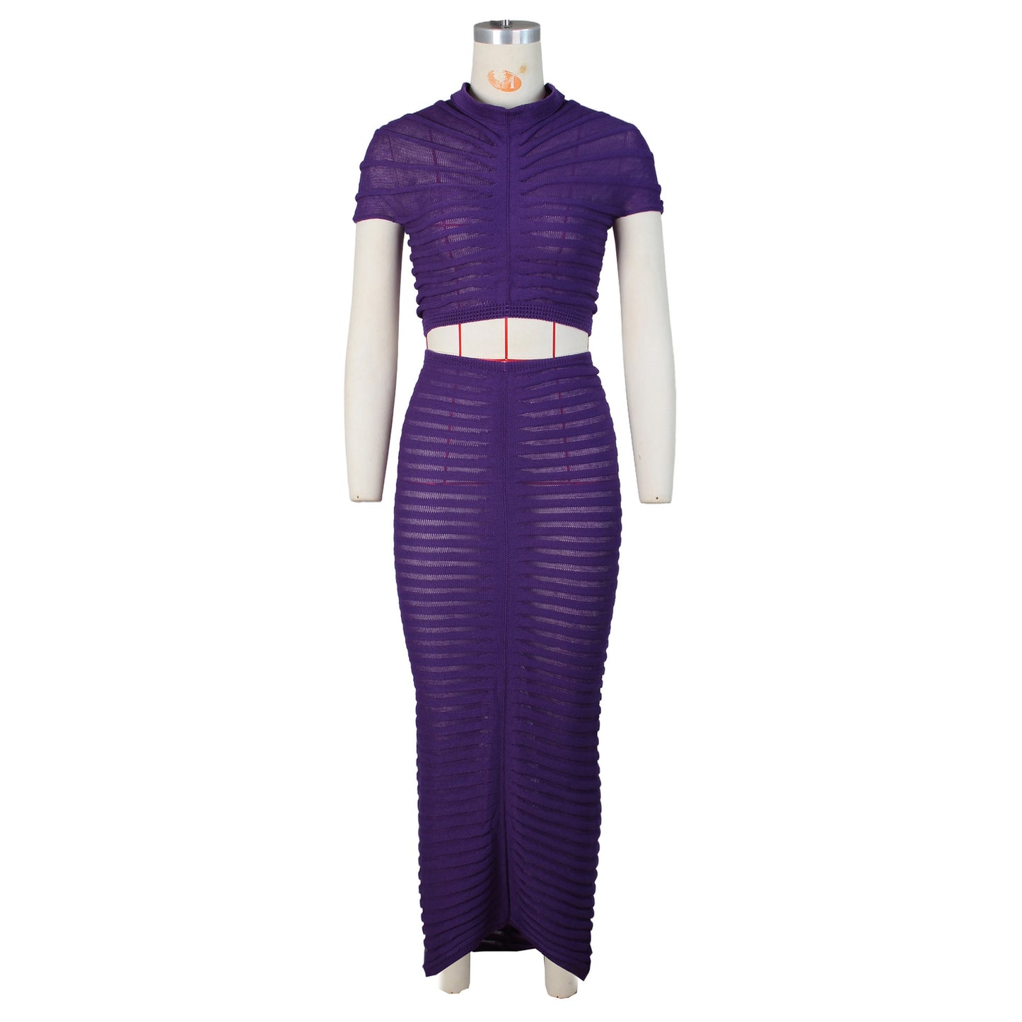 Sexy See Through Knitted Night Party Dress Suits