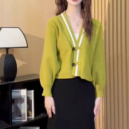 Vintage Short Knitted Tops for Women