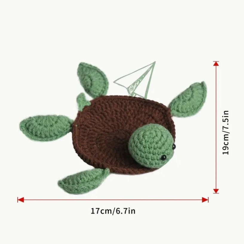 Designed Crochet Turtle Ornament Coasters