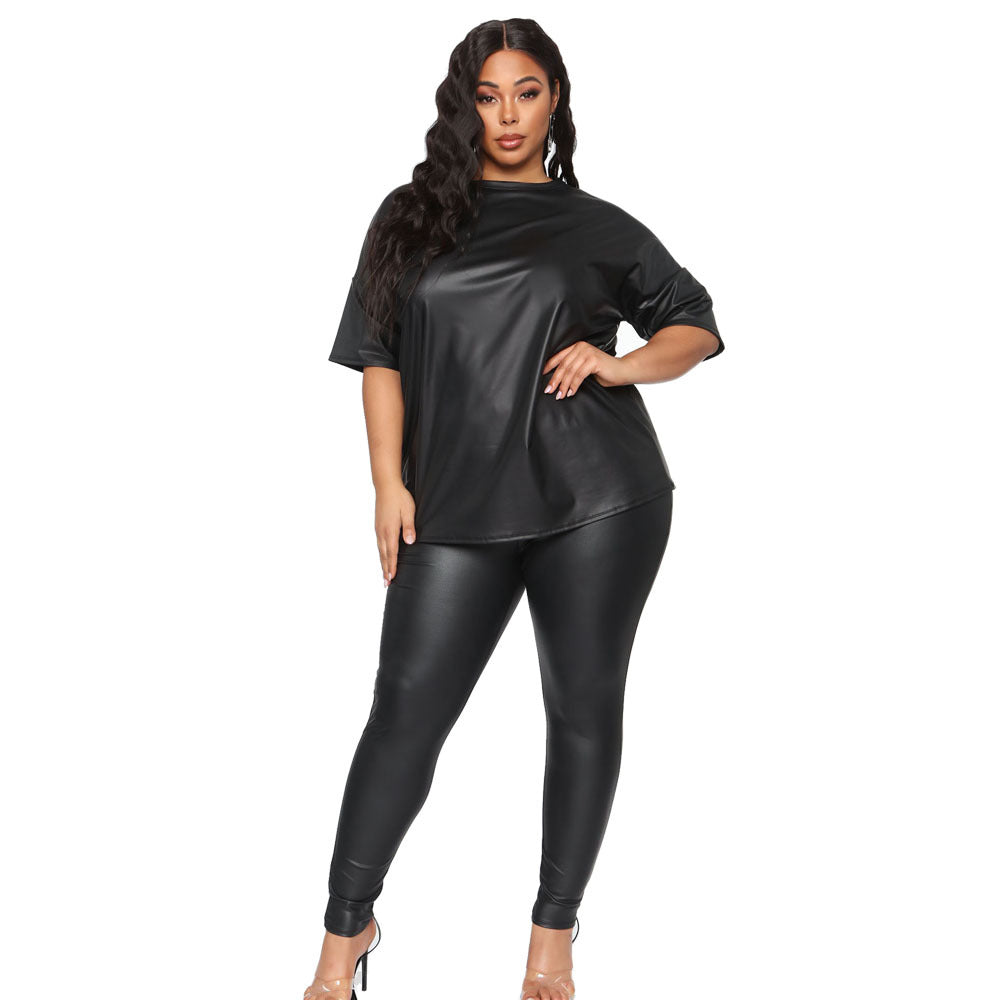 Fashion Short Sleeve Shirts and Pants Suits