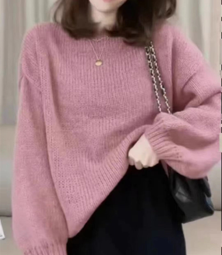 Colorful Long Sleeves Knitted Pullover Sweaters
