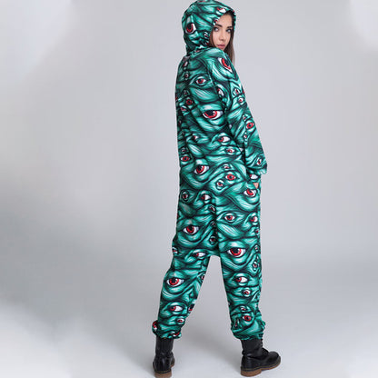 Halloween Loose Jumpsuits for Women and Men