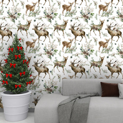 Environmental Friendly Self-adhesive Christmas Wallpaper