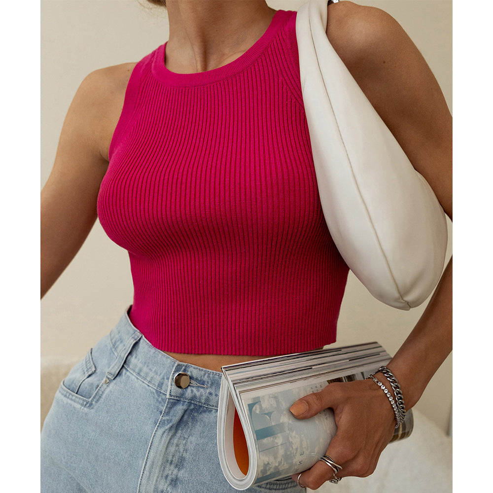 Sexy Summer Short Knitted Tank Tops