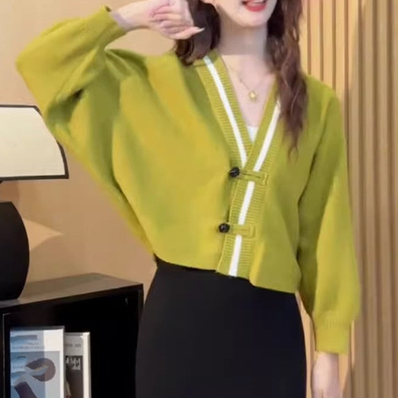 Vintage Short Knitted Tops for Women