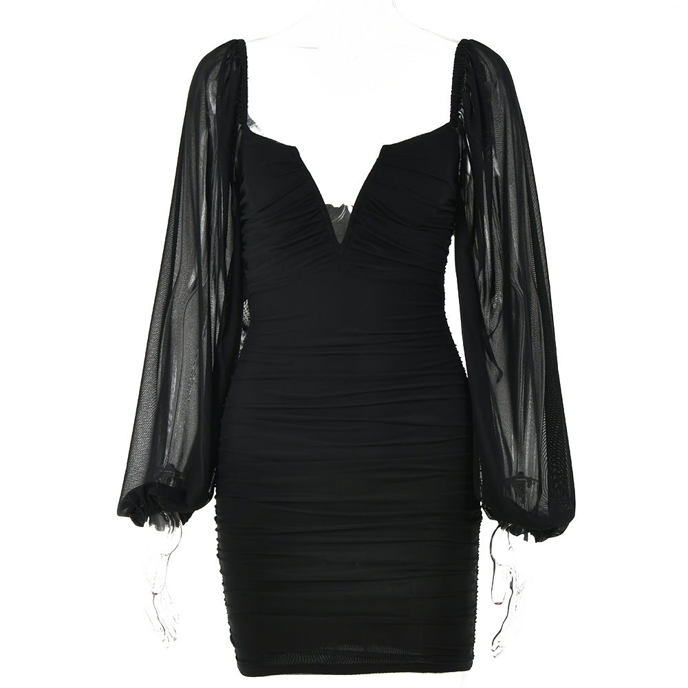 Sexy V Neck Summer Backless Mini Dresses