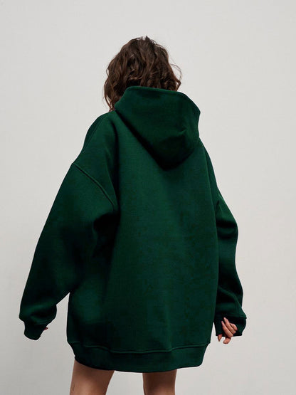 Casual Fall Winter Pockets Hoodies