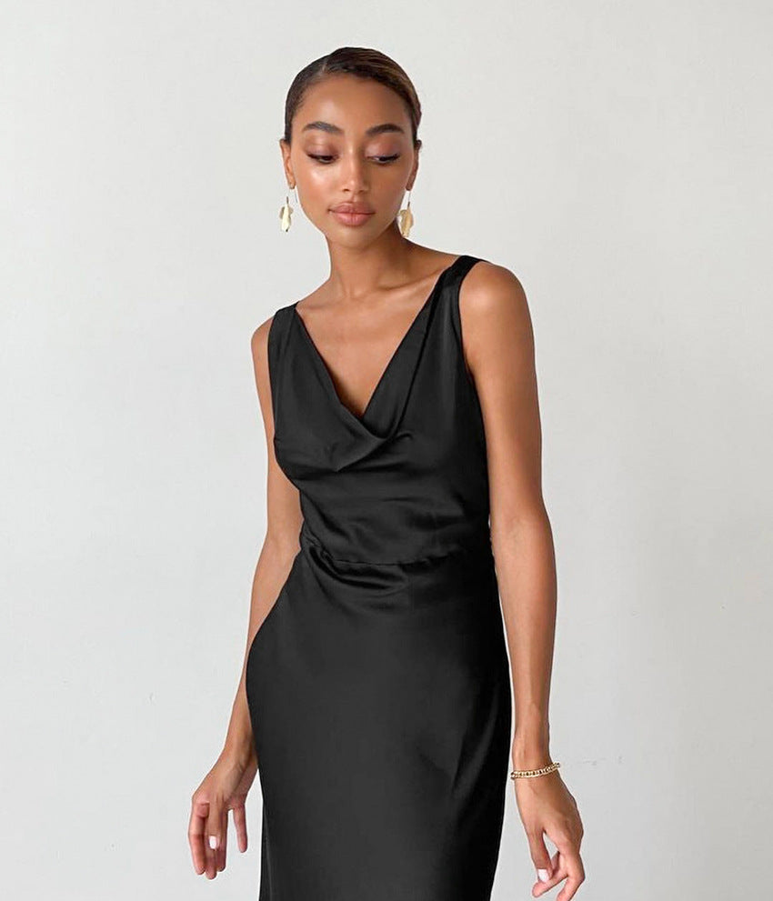 Summer Backless Long Back Party Dresses