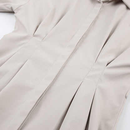 Vintage Women Long Sleeves Mini Dresses