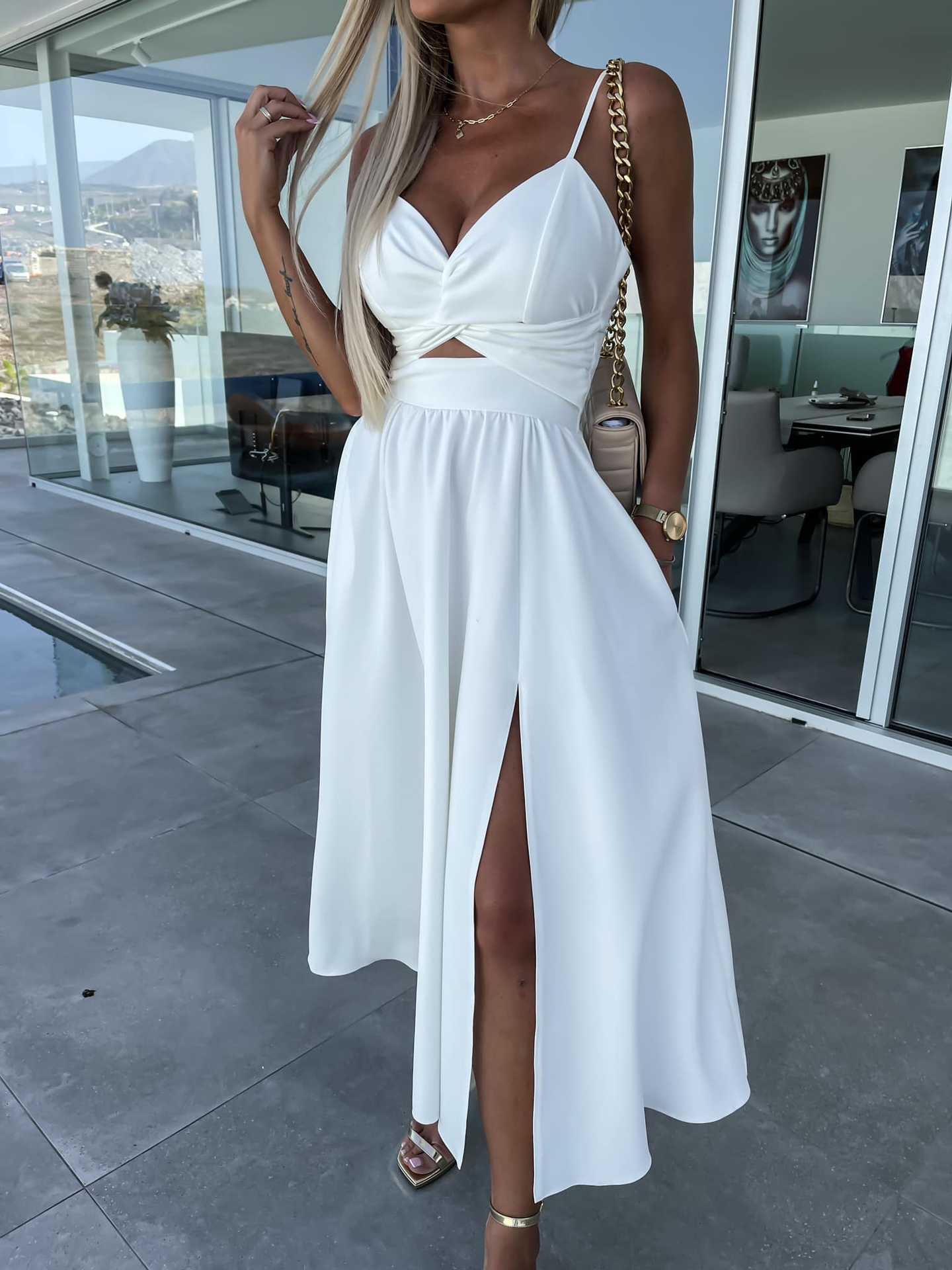 Elegant Midriff Baring Summer Dresses