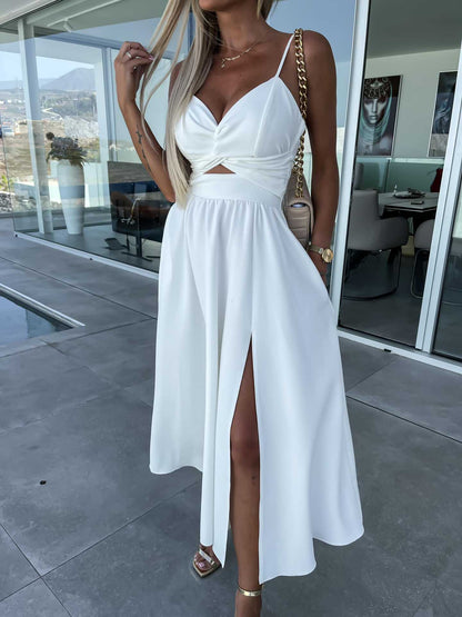 Elegant Midriff Baring Summer Dresses