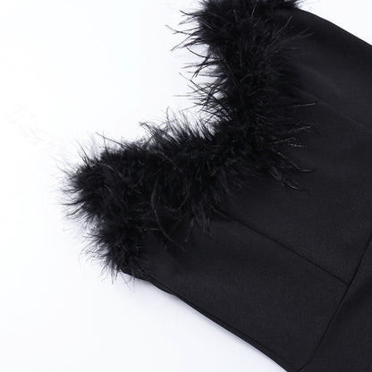 Sexy Strapless Mermaid Black Dresses