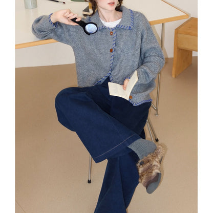 Casual Wool Knitted Women Cardigan Sweaters