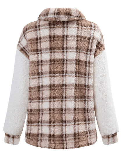 Fashion Turnover Loose Long Sleeves Overcoat