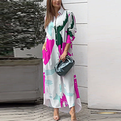 Casual Long Sleeves Shirts Dresses