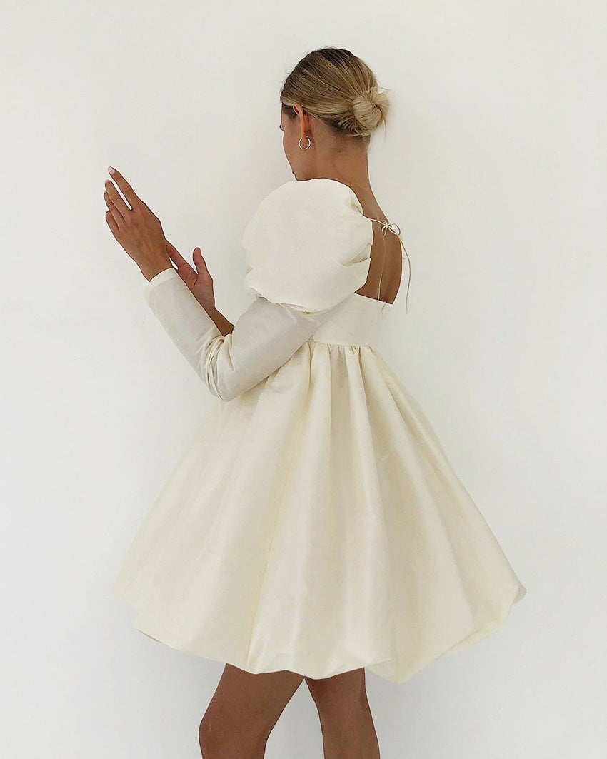 Lovely Satin Princess Mini Dresses for Women