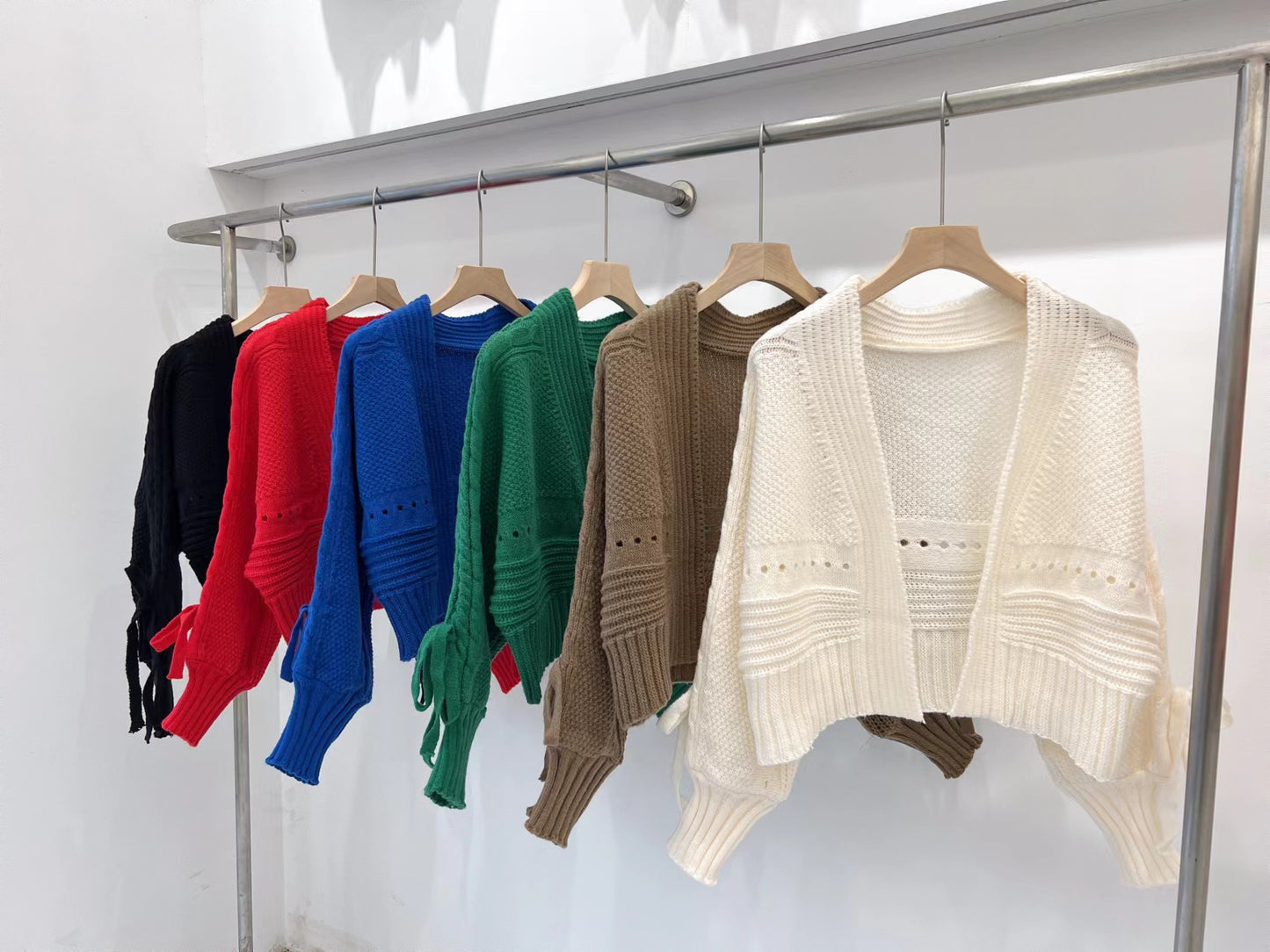 Sweety V Neck Knitted Short Sweaters
