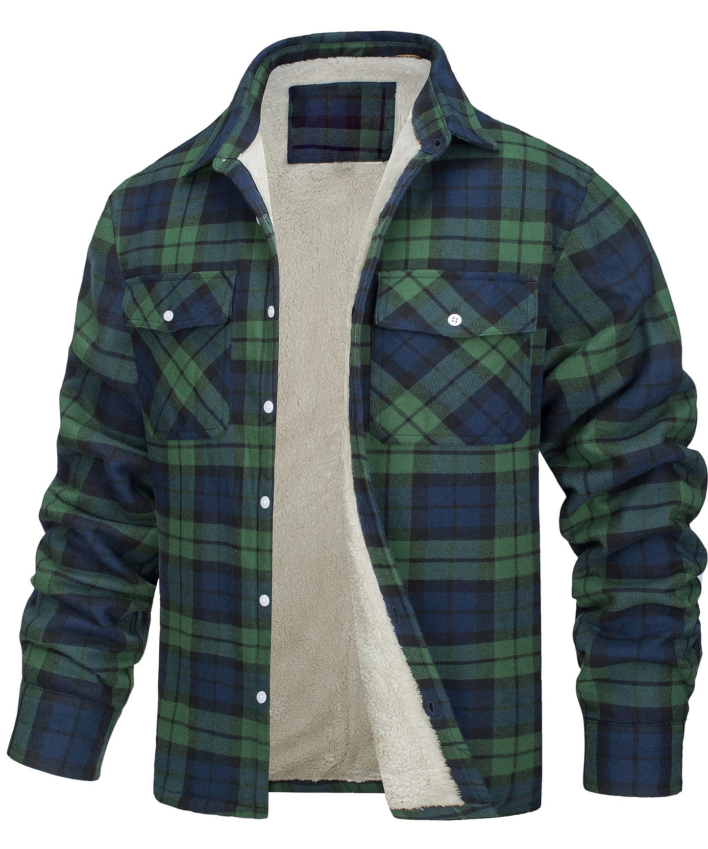 Casual Long Sleeves Thicken Shirts Jackets for Men