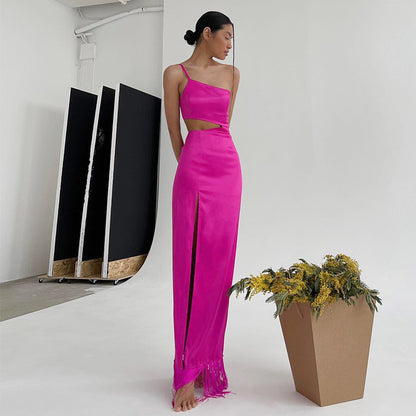 Summer Sexy Tassels Long Sheath Dresses for Party